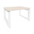 Onix Direct Стол журнальный на О-образном м/к O.MO-SJ-1 Денвер Светлый/Металл Белый 780*600*450