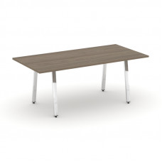 Style Project Direct Lux Стол переговорный M-SN-6A.SPRG-198.3 Вяз Благородный/Нержавеющая Сталь/Хром