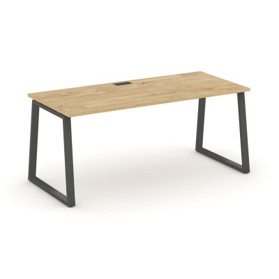 Style Project Direct Стол письменный SN-6T1.SR-023.M Тиквуд Светлый/Металл Антрацит/Заглушка Металл