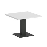 Onix Direct Стол журнальный квадратный O.SJ-2 Белый Бриллиант/Металл Антрацит 600*600*450
