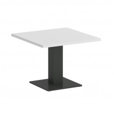 Onix Direct Стол журнальный квадратный O.SJ-2 Белый Бриллиант/Металл Антрацит 600*600*450