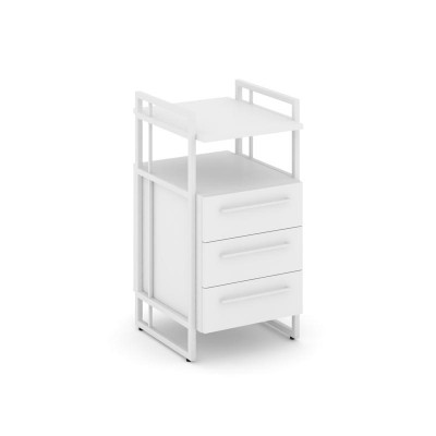 Rift Direct Тумба приставная RF.TPRR-001 Белый Бриллиант/Металл Белый/Белый Ручки 424*500*821