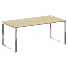 Metal System Direct Стол рабочий руковод. О-обр. м/к БО.СРР-5.9 Акация Лорка/Нержавеющая Сталь 1800*