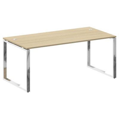 Metal System Direct Стол рабочий руковод. О-обр. м/к БО.СРР-5.9 Акация Лорка/Нержавеющая Сталь 1800*