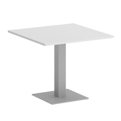 Onix Direct Стол квадратный O.SPRG-2 Белый Бриллиант/Металл Серый 900*900*750