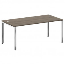 Metal System Direct Стол рабочий руковод. П-обр. м/к БП.СРР-5.9 Вяз Благородный/Нержавеющая Сталь 18