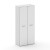 Cross Шкаф широкий высокий CR.ST-103 white Белый Бриллиант UM/Лакобель Белый 896*460*2000
