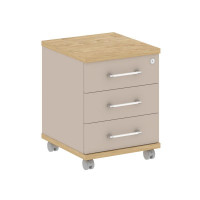 Шифт Тумба мобильная SK.TM Тиквуд Светлый/Капучино 432*460*562