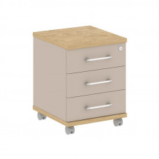 Тумба мобильная Шифт 432*460*562 SK.TM Тиквуд Светлый/Капучино