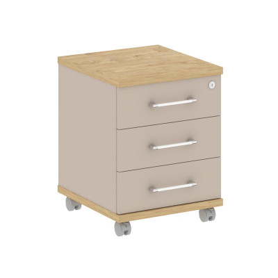 Шифт Тумба мобильная SK.TM Тиквуд Светлый/Капучино 432*460*562