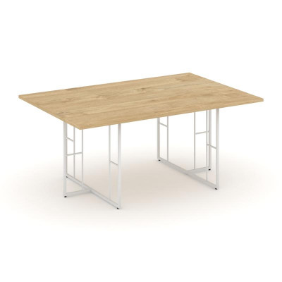 Rift Direct Стол переговорный RF.SPRG-002 Тиквуд Светлый/Металл Белый 1780*1180*750