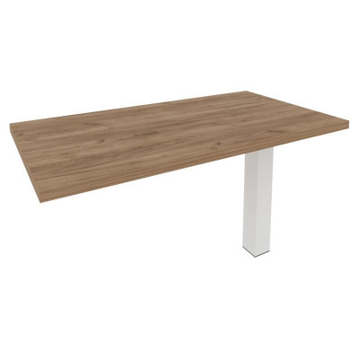 First Брифинг-приставка KB-5 Дуб Табак/Металл Белый 1300*700*765