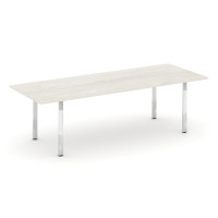 Style Project Direct Lux Стол переговорный M-SN-6P.SPRG-258.3 Дуб Наварра/Нержавеющая Сталь/Хром 258