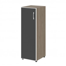 Yalta Шкаф узкий LT.SU-2.4 R (L) black Вяз Благородный/Стекло Black 400*450*1195