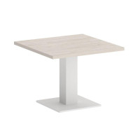 Onix Direct Стол журнальный квадратный O.SJ-2 Денвер Светлый/Металл Белый 600*600*450