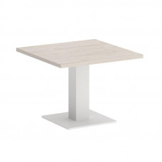 Onix Direct Стол журнальный квадратный O.SJ-2 Денвер Светлый/Металл Белый 600*600*450