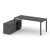 Style Project Direct Стол письменный с греденцией левой SN-6P.SRG-014.M(L) Антрацит/Металл Антрацит/