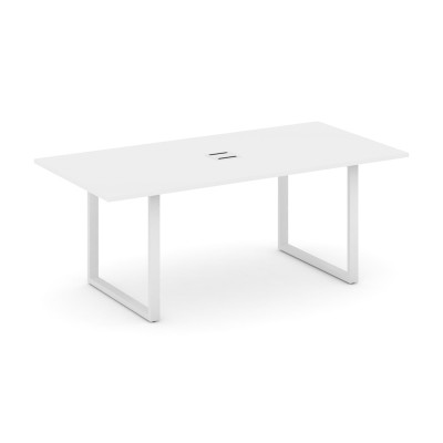 Style Project Direct Стол переговорный SN-6O.SPRG-198 Белый/Металл Белый/Заглушка Металл Белый 1980*