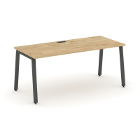 Style Project Direct Стол письменный SN-6A.SR-015.M Тиквуд Светлый/Металл Антрацит/Заглушка Металл А