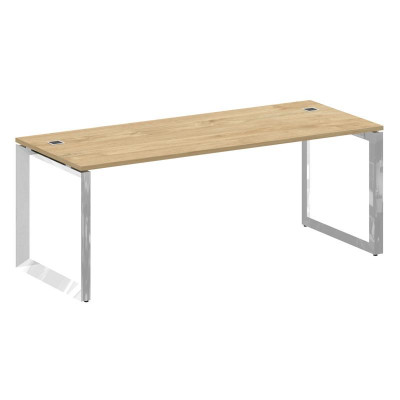 Onix Direct Lux Стол руководителя О-обр. м/к M-O.MO-SRR-6.8 Тиквуд Светлый/Нержавеющая Сталь/Хром 19