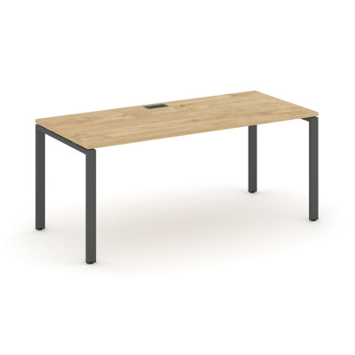 Style Project Direct Стол письменный SN-6P.SR-016.M Тиквуд Светлый/Металл Антрацит/Заглушка Металл А