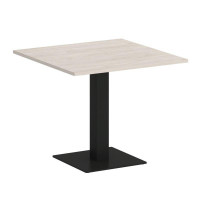 Onix Direct Стол квадратный O.SPRG-2 Денвер Светлый/Металл Черный 900*900*750