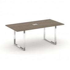Style Project Direct Lux Стол переговорный M-SN-6O.SPRG-198 Вяз Благородный/Нержавеющая Сталь/Хром 1