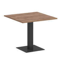First Стол квадратный KSPRG-2 Дуб Табак/Металл Антрацит 900*900*750