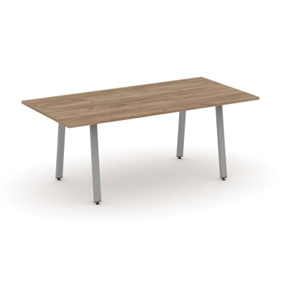 Style Project Direct Стол переговорный SN-6A.SPRG-198.3 Дуб Табак/Металл Серый 1980*980*750