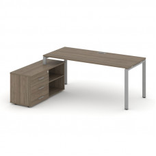 Style Project Direct Стол письменный с греденцией левой SN-6P.SRG-015.M(L) Вяз Благородный/Металл Се