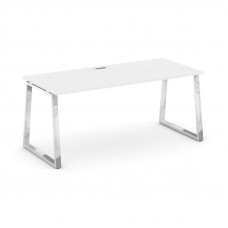Style Project Direct Lux Стол письменный M-SN-6T1.SR-014.M Белый/Нержавеющая Сталь/Хром 1580*700*750
