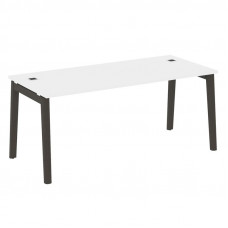 Onix Wood Direct Стол руководителя OW.SRR-5.8 Белый Бриллиант/Дуб Темный/Металл Антрацит 1780*800*75