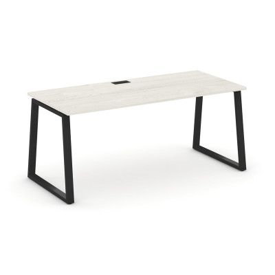 Style Project Direct Стол письменный SN-6T1.SR-015.M Дуб Наварра/Металл Черный/Заглушка Металл Черны