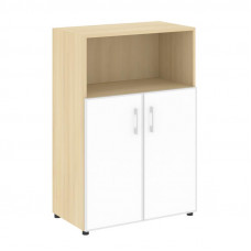 Yalta Шкаф LT.ST-2.2 R white Акация Лорка/Стекло White 800*450*1195