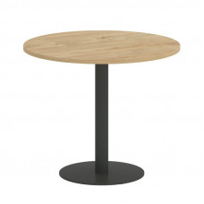 Onix Direct Стол круглый O.SPRG-1 Тиквуд Светлый/Металл Антрацит 900*900*750