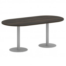 Yalta Стол овальный LT.SPRG-3 Дуб Мали/Металл Серый 1800*900*750