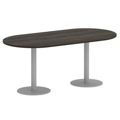 Yalta Стол овальный LT.SPRG-3 Дуб Мали/Металл Серый 1800*900*750