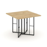 Rift Direct Стол переговорный RF.SPRG-001 Тиквуд Светлый/Металл Черный 980*980*750