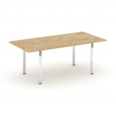 Style Project Direct Lux Стол переговорный M-SN-6P.SPRG-198.3 Тиквуд Светлый/Нержавеющая Сталь/Хром