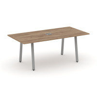 Style Project Direct Стол переговорный SN-6A.SPRG-198 Дуб Табак/Металл Серый/Заглушка Металл Серый 1