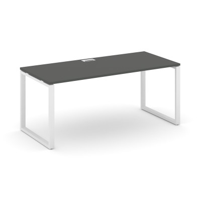 Style Project Direct Стол письменный SN-6O.SR-013.M Антрацит/Металл Белый/Заглушка Металл Белы 1380*