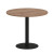 First Стол круглый KSPRG-1 Дуб Табак/Металл Черный 900*900*750