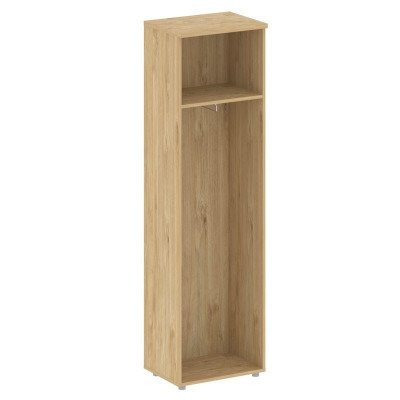 Шифт Гардероб узкий (универсальный левый/правый) SK.GB-1 Тиквуд Светлый/Белый Бриллиант 560*420*1977