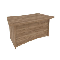 First Стол руководителя криволинейный KSR-1 Дуб Табак 1600*920*765