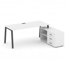 Style Project Direct Стол письменный с греденцией правой SN-6A.SRG-014.M(R) Белый/Металл Антрацит/За