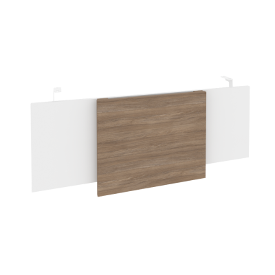 Onix Direct Царга стола руководителя O.M-CSR-3 Дуб Аризона/Белый Бриллиант/Металл Белый 1140*450*54