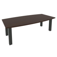 First Стол переговорный KPRG-1 Венге Цаво/Металл Антрацит 2400*1200*750