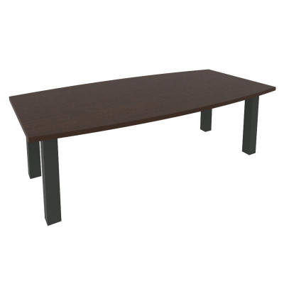 First Стол переговорный KPRG-1 Венге Цаво/Металл Антрацит 2400*1200*750