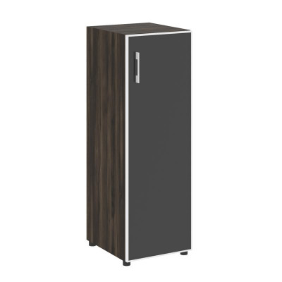 Yalta Шкаф узкий LT.SU-2.4 R (R) black Дуб Мали/Стекло Black 400*450*1195