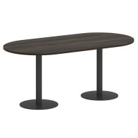 Onix Direct Стол овальный O.SPRG-3 Дуб Мали/Металл Антрацит 1800*900*750